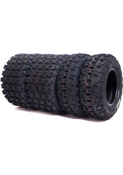 Set 21X7-10 ve 22X10-10 A027 6kat Atv Lastik Takımı Ön-Arka