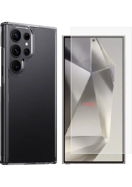 Samsung Galaxy S24 Ultra Kılıf Sararma Yapmayan Zore Vonn Kapak + Nano Ekran Koruyucu