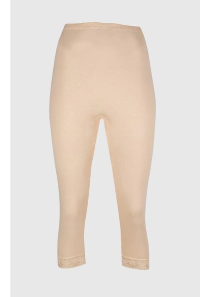 237 Kadın Ribana Dantelli Dizaltı Tayt 6 Adet