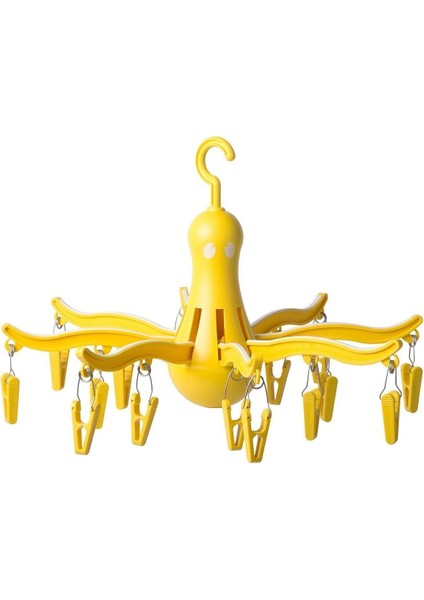 Ahtapot Askılık Ikea Askılık Kurutmalık 16 Mandallı Çamaşır Kurutması Sarı Renk Plastik fiyatları