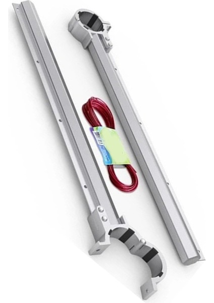 Metal İp Hediye Li Alüminyum Balkon Çamaşırlık Kurutmalık Balkon Çamaşır Askısı Bej
