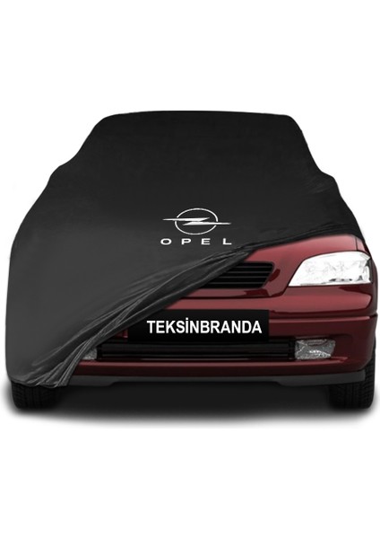 Opel Astra G (1998 - 2004) Siyah Kumaş Araba Branda Logolu Kumaş Araba Brandası Penye Oto Branda