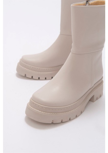 VUSY Bej Kalın Taban Kadın Bot modelleri