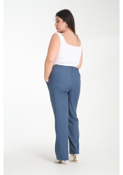 Ipek Kot Pantolon Beli Lastikli