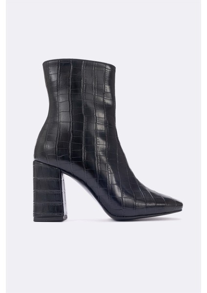 Tılla Siyah Krokodil Kadın Bot modelleri