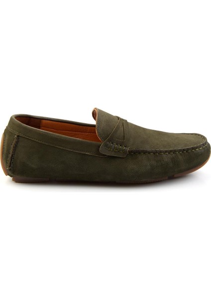 Yeşil Leather Erkek Loafer Ayakkabı E01547007801