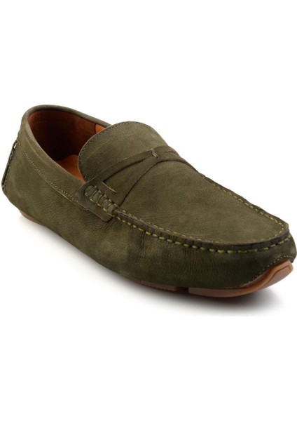 Yeşil Leather Erkek Loafer Ayakkabı E01547007801