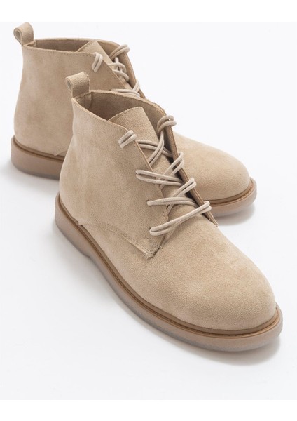 Moss Bej Süet Kadın Bot