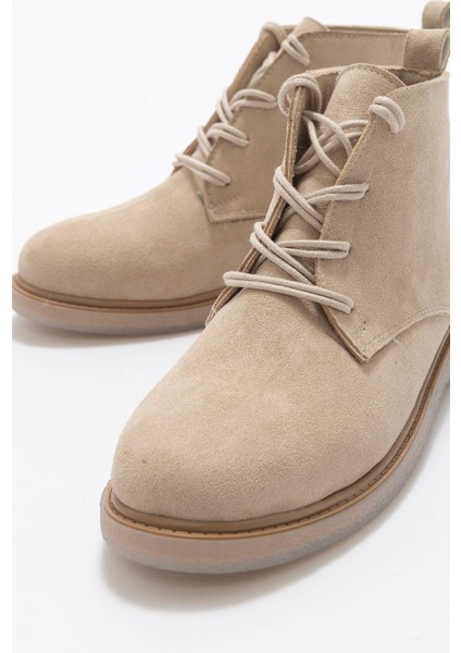 Moss Bej Süet Kadın Bot