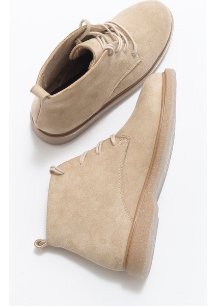 Moss Bej Süet Kadın Bot