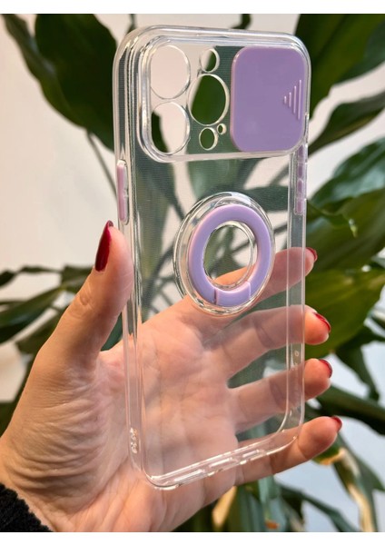 iPhone 13 Pro Max Şeffaf Mor Kamera Korumalı Silikon Kılıf fiyatları