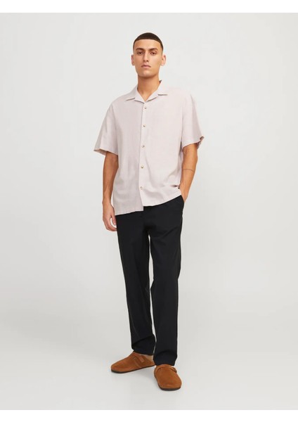 Erkek Tapered Fit Keten Pantolon - 12229699