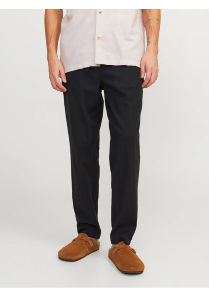 Erkek Tapered Fit Keten Pantolon - 12229699 fiyatları