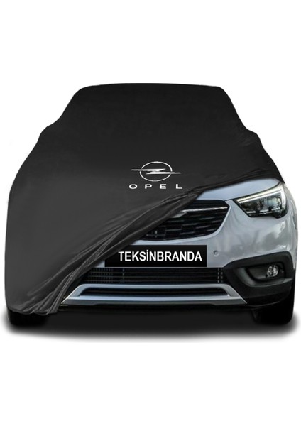 Opel Crossland x (2017 - 2020) Siyah Kumaş Araba Branda Logolu Kumaş Araba Brandası Penye Oto Branda