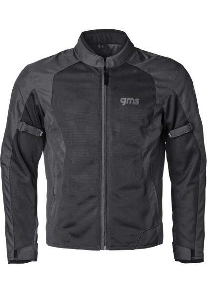 Fıftysıx.7 Black Yazlık Fileli Korumalı Motosiklet Montu Erkek