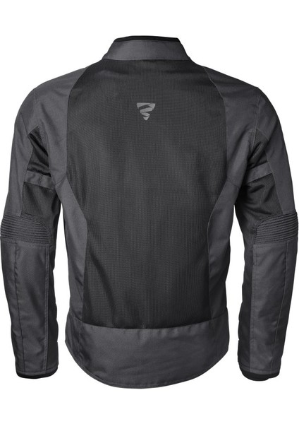 Fıftysıx.7 Black Yazlık Fileli Korumalı Motosiklet Montu Erkek