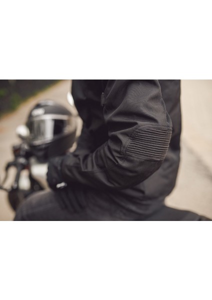 Fıftysıx.7 Black Yazlık Fileli Korumalı Motosiklet Montu Erkek
