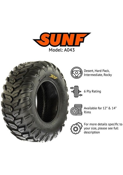 26X11R14 A043 All Trail 6pr Atv-Utv Arka Lastik