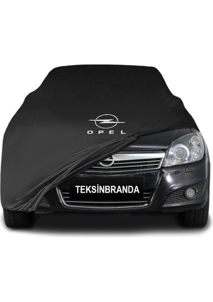 Opel Atsra H Twintop (2006 - 2010) Siyah Kumaş Araba Branda Logolu Kumaş Araba Brandası Penye Oto Branda