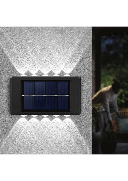2 Adet Beyaz Işık 10 Ledli Solar Enerjili Aplik Teras Bahçe Varanda Apliği Beyaz Işık indirimleri