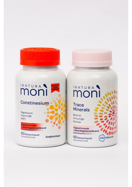 2'li Moni Constinesium Magnezyum & Trace Minerals 60 Vegan Kapsül