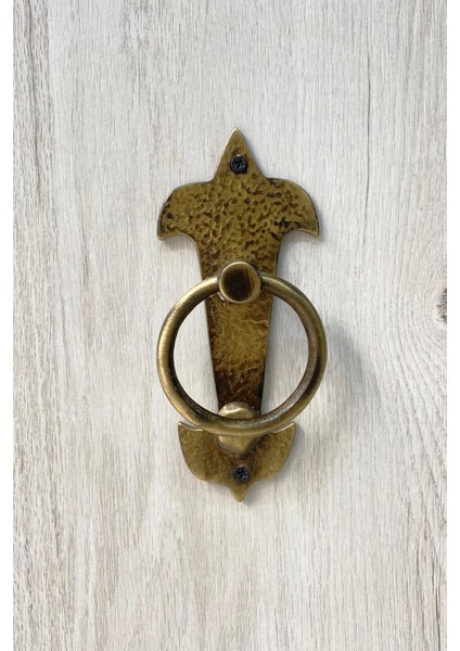 Pirinç Döküm Antik Sarı Rengi 16 cm Kapı Taktağı/kapı Tokmağı