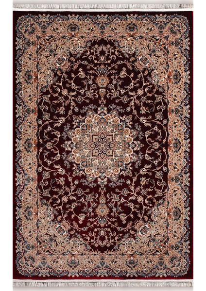 Jasmin IJ04A Yumuşak Dokulu Etnik ve Geleneksel Motifli 120 Tarak Ipek Halı