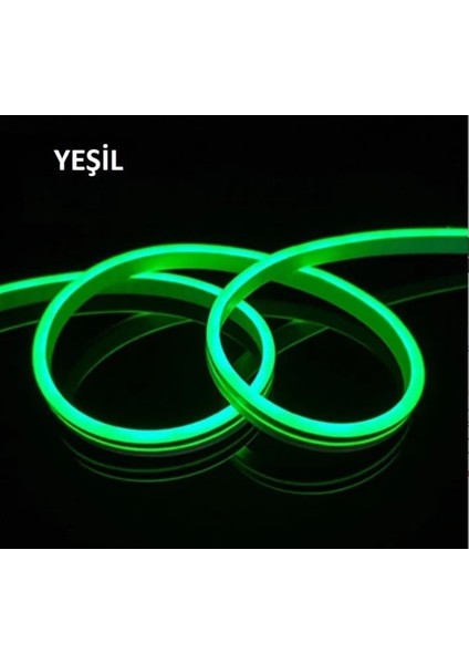 12V Neon Yeşil 5mt / Paket 6X12 mm