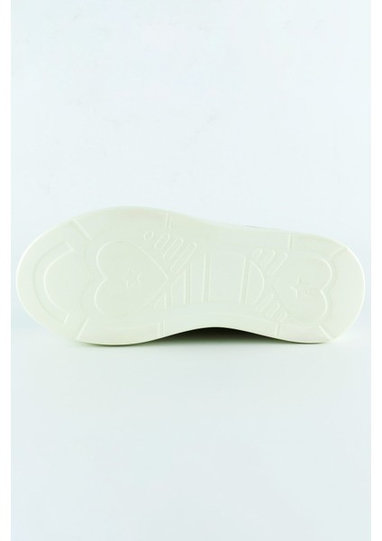 Beyaz Yüksek Taban Kristal Taşlı Inci Detaylı Bağcıklı Gelin Platform Sneaker indirimleri