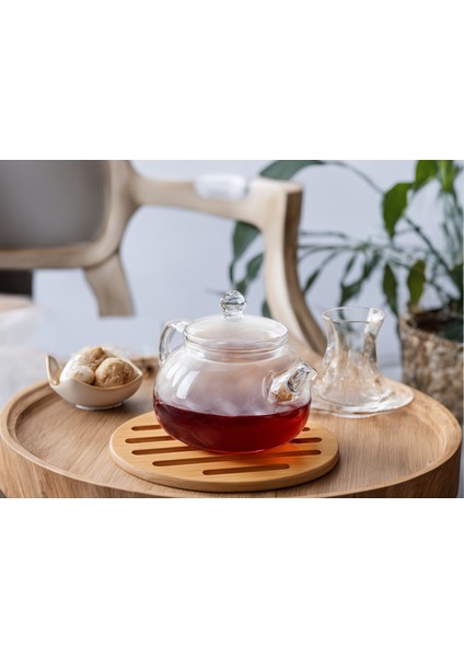 Yuvarlak Bambu Nihale – Isıya Dayanıklı Ahşap Tencere ve Tava Altlığı