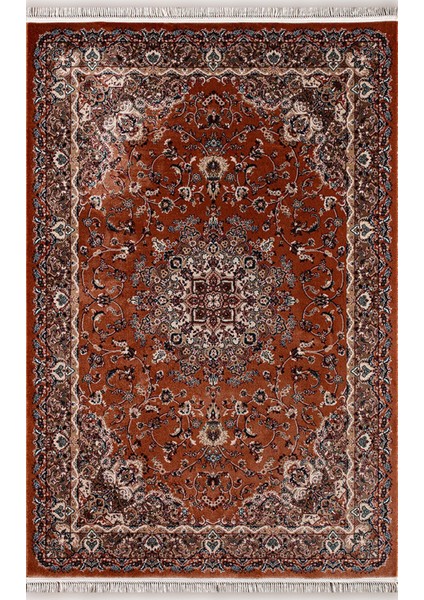 Jasmin IJ04D Yumuşak Dokulu Etnik ve Geleneksel Motifli 120 Tarak Ipek Halı