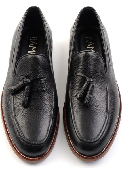 Siyah Leather Erkek Klasik Ayakkabı E01755302040