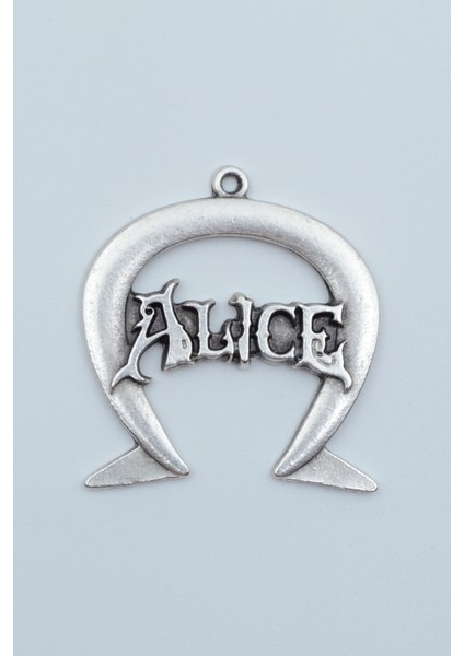 Alice Gümüş Kaplama Kolye Ucu