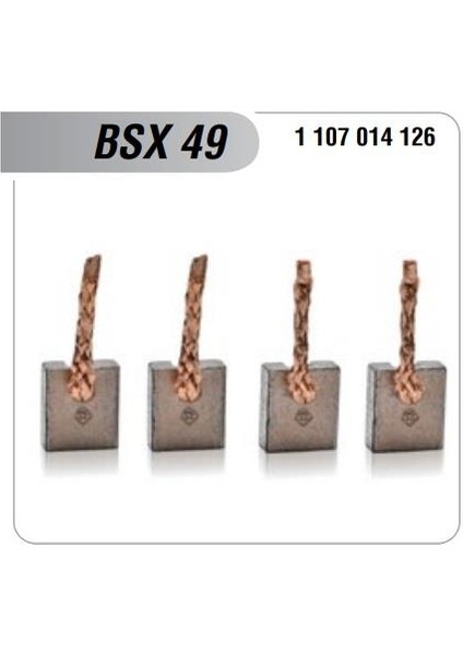 6V Marş Kömürü Bosch Tipi Em Bsx-49 (4 Ad) Ford-Mercedes-Opel