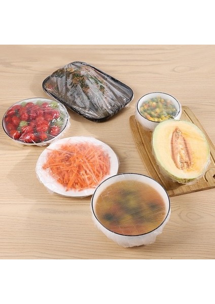 100 Adet Lastikli Tazeliği Koruyan Tencere ve Tabak Bonesi Esnek Strech Kapak modelleri