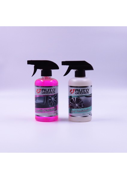 2'li Avantaj Set, Oto Lastik Parlatıcı 500 ml & Oto Jant Temizleyici 500 Ml, Uzun Süre Kalıcı