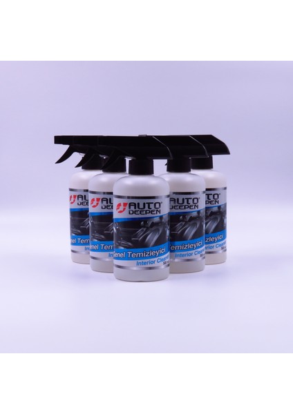 5'li Avantaj Set, Oto Genel Temizleyici 500 Ml, Tavan ve Iç Döşeme Temizleyici, Etkili Formül