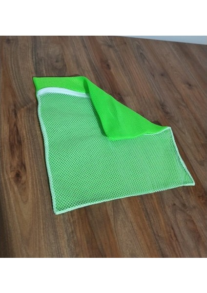 Yeşil - Fermuarlı - Hassas Çamaşır Terlik Ayakkabı Yıkama Filesi Büyük Boy fiyatları