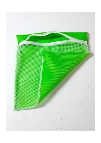 Yeşil - Fermuarlı - Hassas Çamaşır Terlik Ayakkabı Yıkama Filesi Büyük Boy modelleri