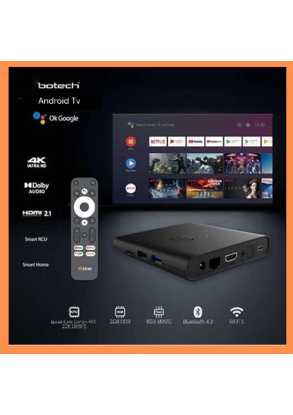 2 GB Ddr3 Ram 8 GB Rom 4K Android Tv Box Media Player fiyatları