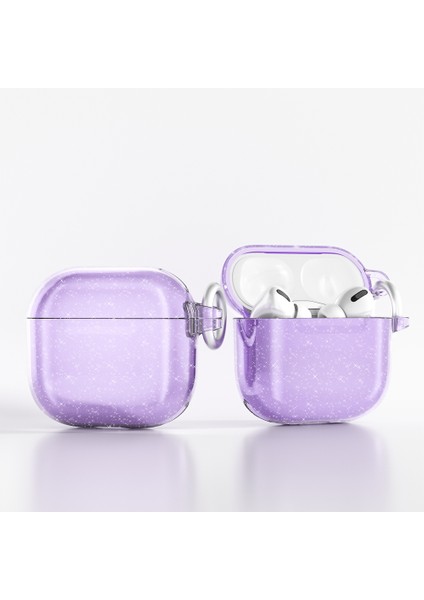 Apple Airpods 4 Allstar Airbag 32 Parlayan Simli Saydam Renkli Kılıf