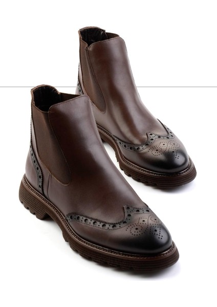 Kahve Leather Erkek Bot & Bootie E02757713241