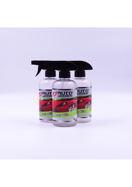 3'lü Avantaj Paket, Hızlı Cila 500 ml, Sprey Başlıklı, Quick Wax, Hızlı Parlaklık, Oto Hızlı Cila