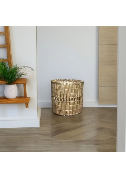 Özel Üretim Çok Amaçlı Saksılık Doğal El Yapımı Hasır Saksı 19 cm modelleri