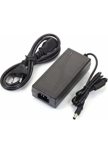 220 Voltu 12 Volta Düşürücü 12 Volt 5 Amper Adaptör 12V 5A Şerit LED Güvenlik Kamera Adaptörü - 12 Volt 5 Amper 12V 5A 12 Volt 5 Amper Adaptör Plastik Kasa Akım Korumalı 1.5metre Kablolu 60W