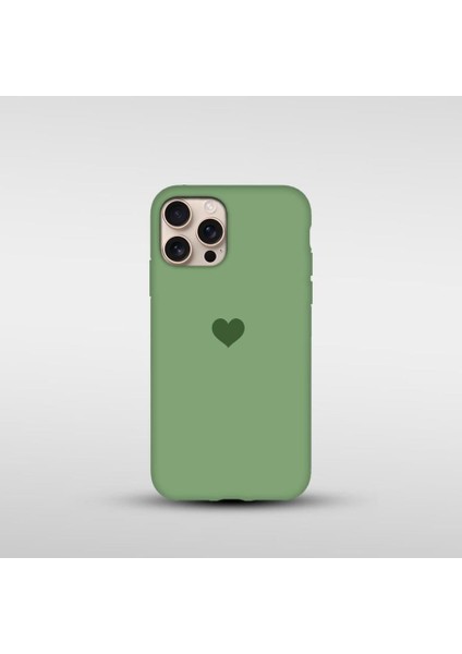 iPhone 15 Pro Max Uyumlu Kalp Baskılı Silikon Lansman Kılıf