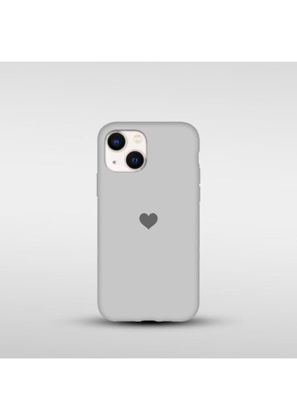 iPhone 13/14 Uyumlu Kalp Baskılı Silikon Lansman Kılıf