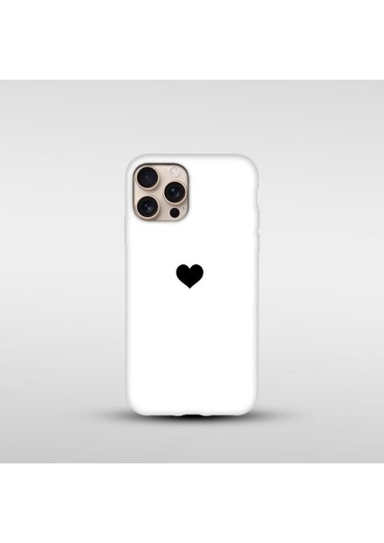 iPhone 16 Pro Max Uyumlu Kalp Baskılı Silikon Lansman Kılıf