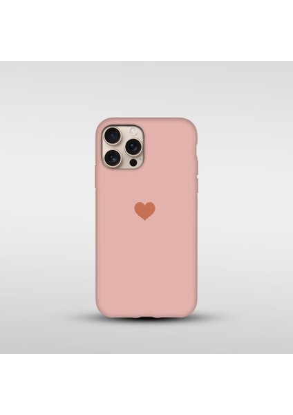 iPhone 16 Pro Max Uyumlu Kalp Baskılı Silikon Lansman Kılıf