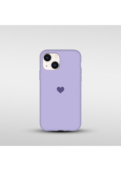 iPhone 13/14 Uyumlu Kalp Baskılı Silikon Lansman Kılıf